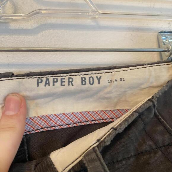 ANTHROPOLOGIE gray paperboy low rise y2k style pants - Picture 7 of 9